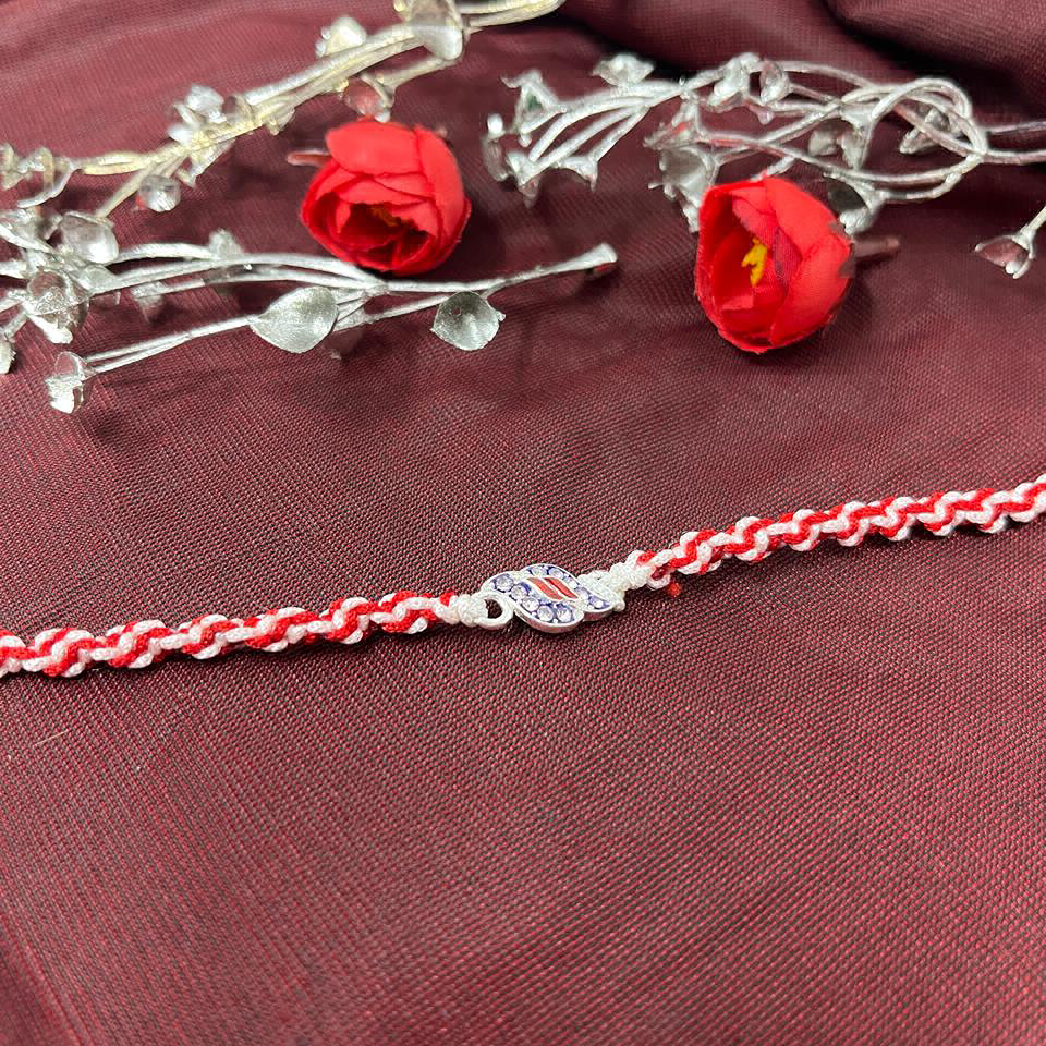 iconic silver rakhi